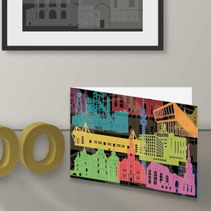 Dortmund als Kunstpostkarte