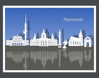 Hannover III als Kunstdruck, Wandbild oder Premium Poster