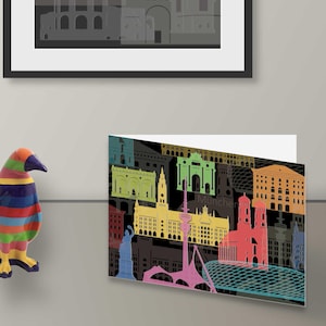 München als Kunstpostkarte