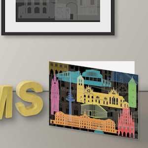 Münster als Kunstpostkarte