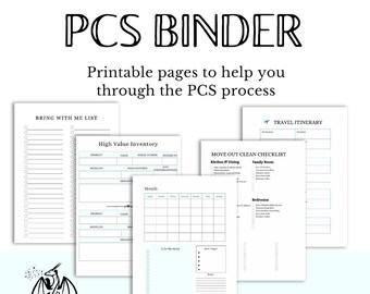 PCS verhuisplanner bindpagina's organisator militaire verhuizingen