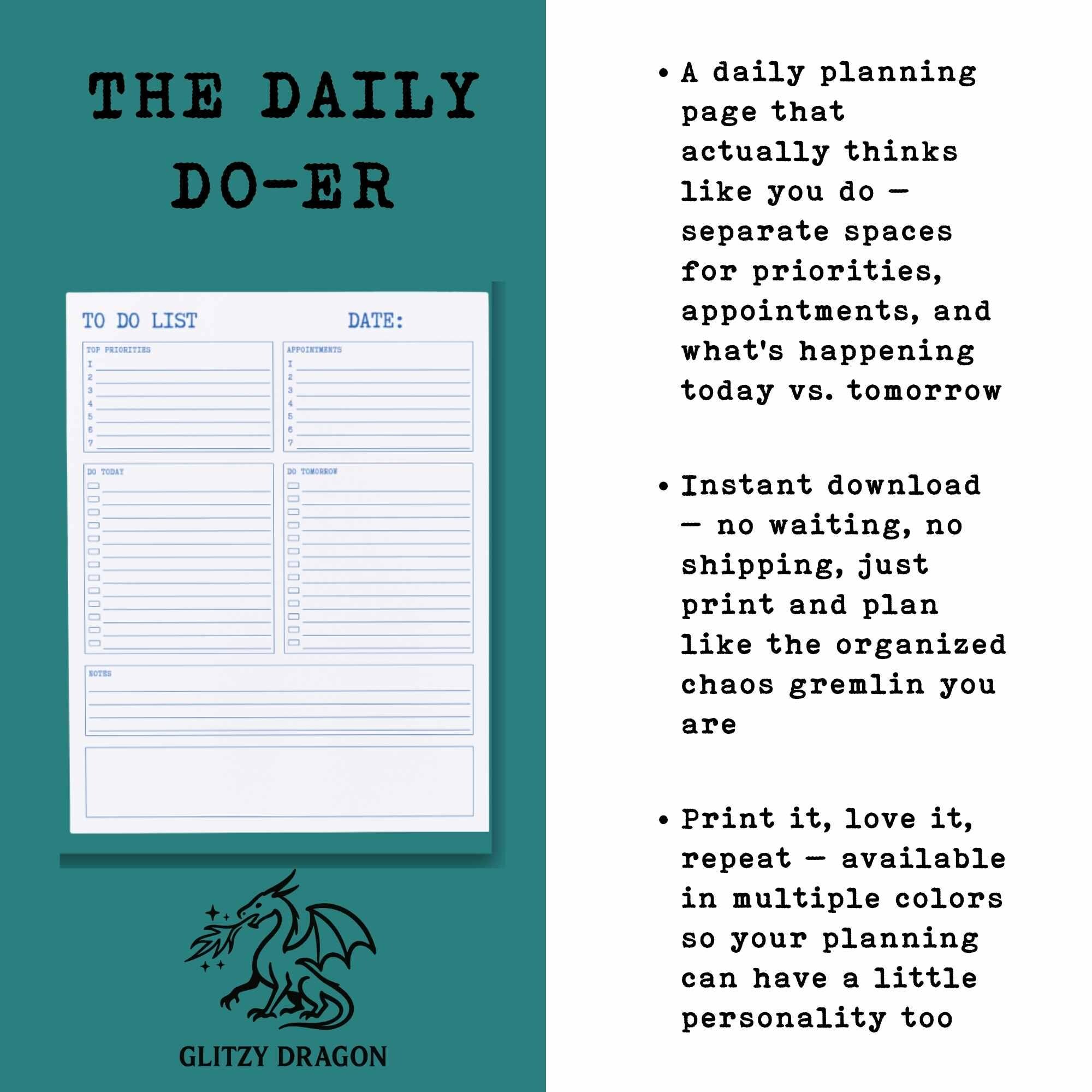 Printable Daily to Do List Planner Priority Appointments Binder Ready ...