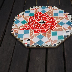 Dessous de plat Octogonal Rouge
