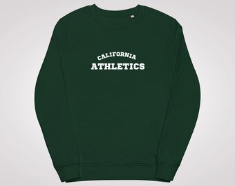 California Athletics Sweatshirt | forest deep green vintage unisex comfy lounge pullover