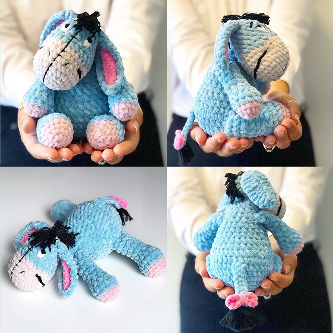 Eeyore Plush Crochet Pattern PDF Eeyore Plush Amigurumi Cute - Etsy