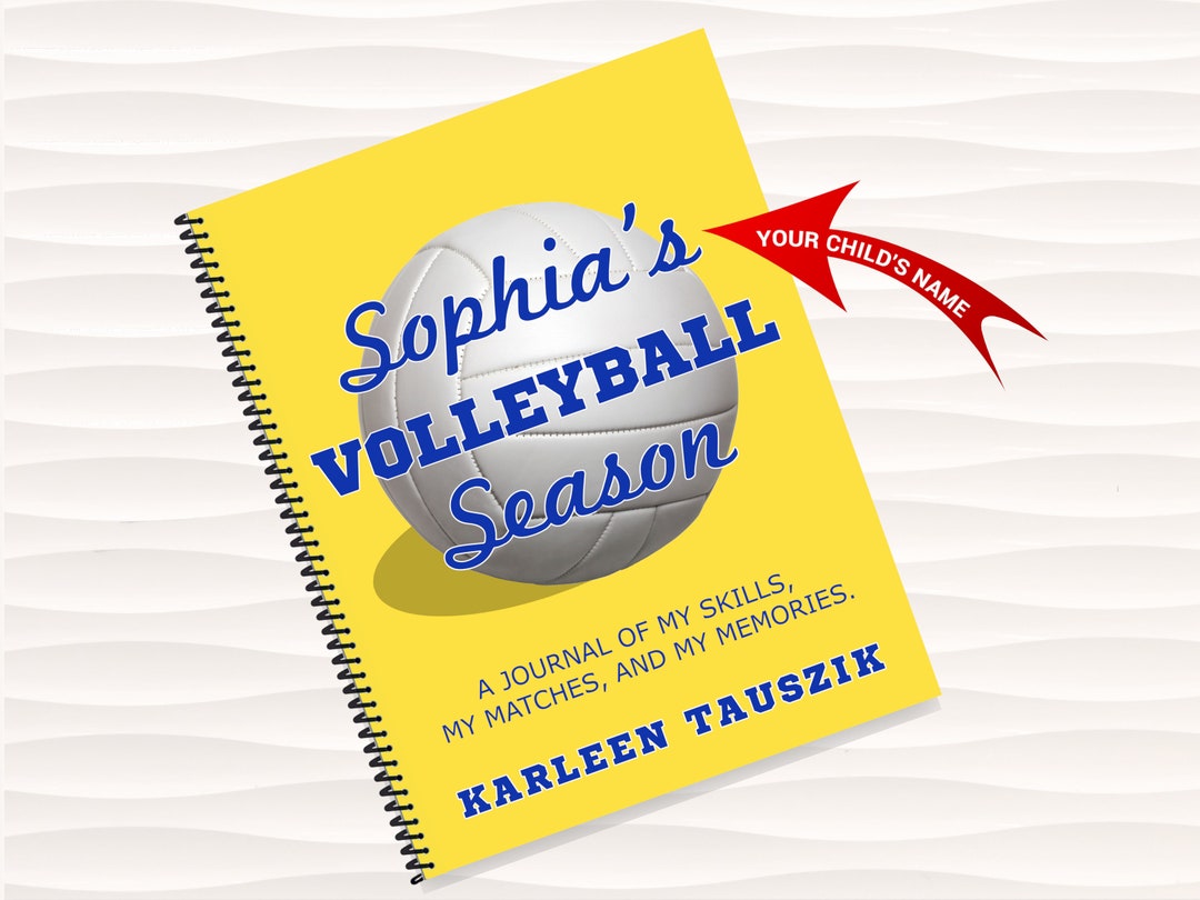VOLLEYBALL JOURNAL PERSONALIZED Volleyball Gifts for Girls on Etsy