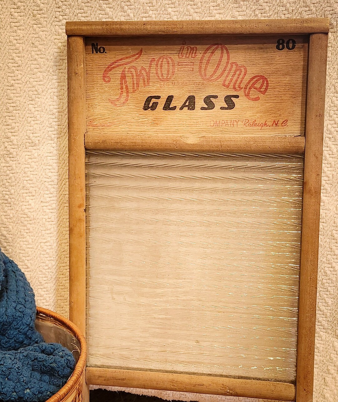 Carolina Washboard Co. Glass Twoinone No. 80 Vintage Washboard Etsy