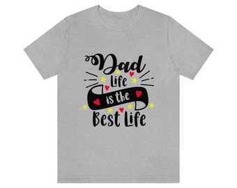 Papa Shirt | Dad Life is the Best Life | Lustiges Shirt Männer - Vatertag Geschenk - Ehemann Geschenk - Papa Geschenk - Lustiges Tshirt - Geburtstagsgeschenk