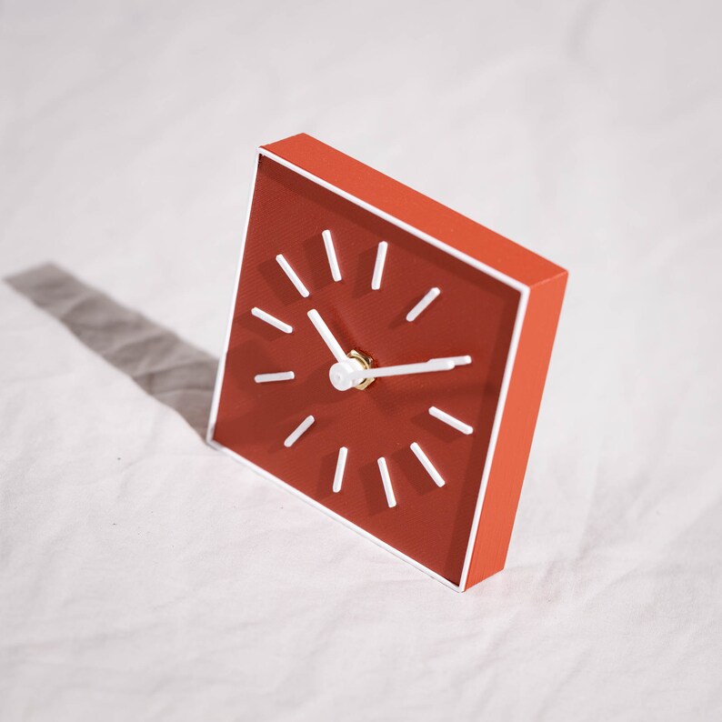 Tabletop Small Clock for Modern Interior Minimalistic Clock Etsy