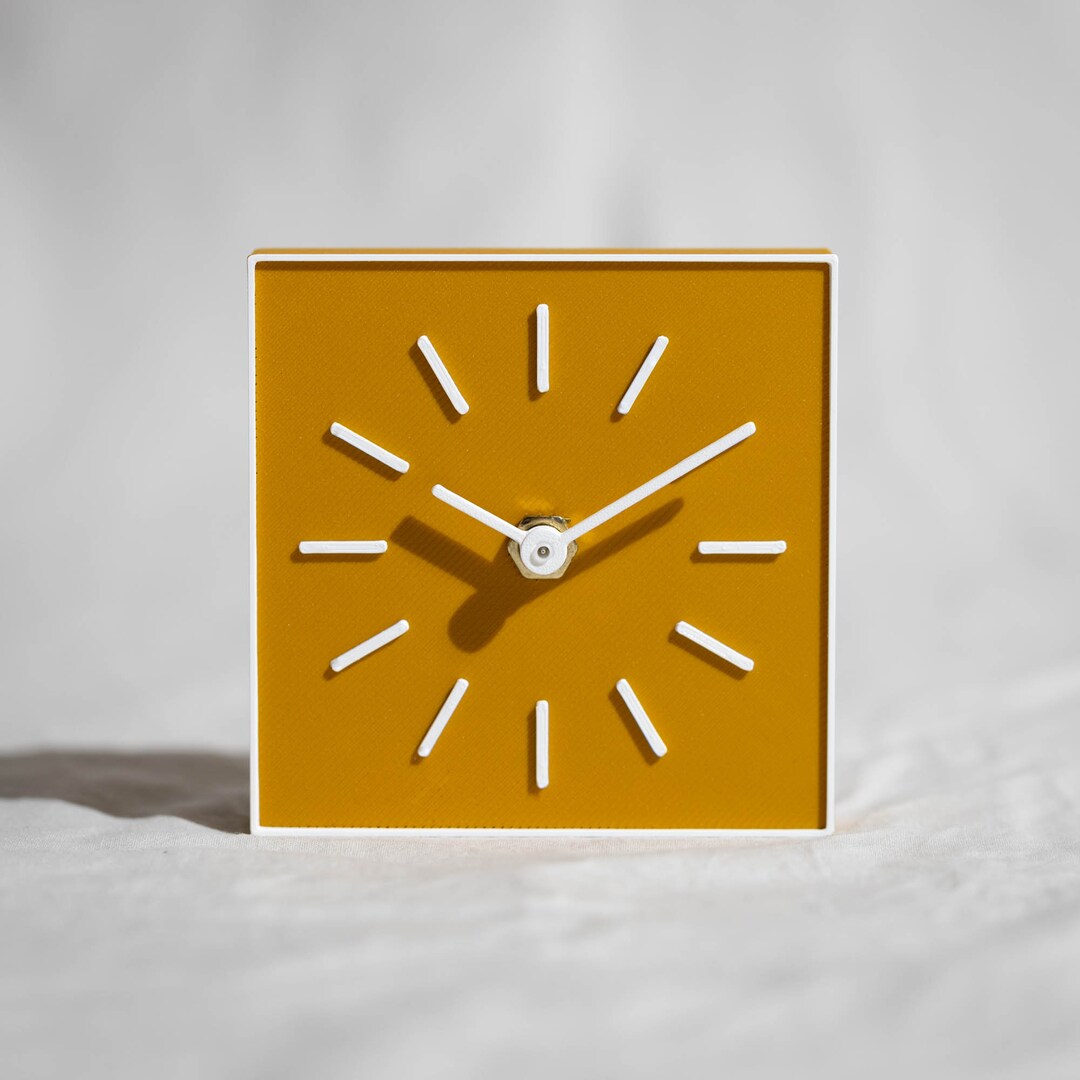 Tabletop Small Clock for Modern Interior Minimalistic Clock Etsy