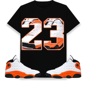 Number 23 CM13 Unisex Shirt Match Jordan 13 Retro Starfish