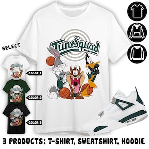 AJ 4 Oxidized Green Unisex Shirt, Sweatshirt, Hoodie, Tune Friends, Shirt To Match Sneaker Color Forest Green