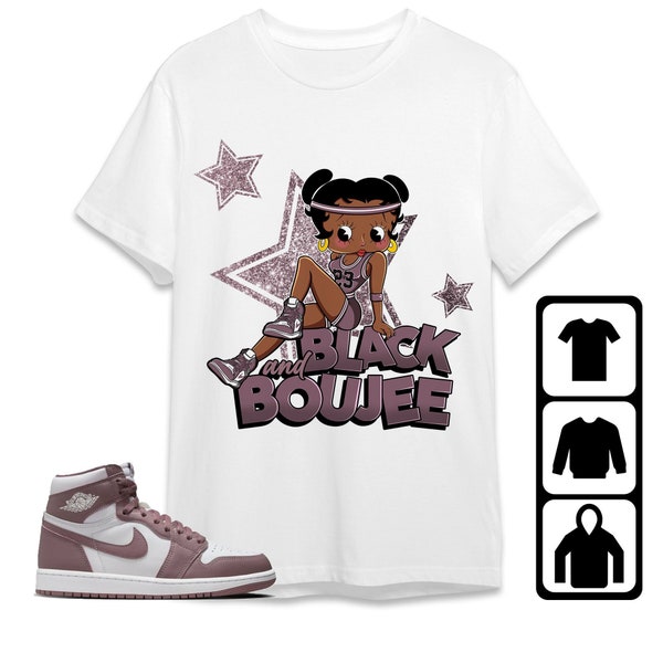 Jordan 1 High OG Mauve Unisex Shirt, Kid, Toddler, Sweatshirt, Hoodie, Black And Boujee Sports, Shirt To Match Sneaker