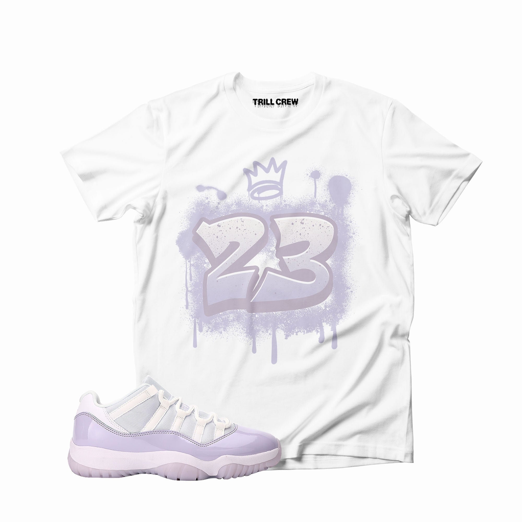 Number 23 Graffiti Unisex Shirt Match Jordan 11 Retro Low Pure Violet