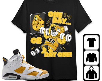 BER Gymmer Unisex Tees Jordan 6 Yellow Ochre Sweatshirt to match Sneaker, Outfit For Work Cute Gymmer match Jordan Hoodie
