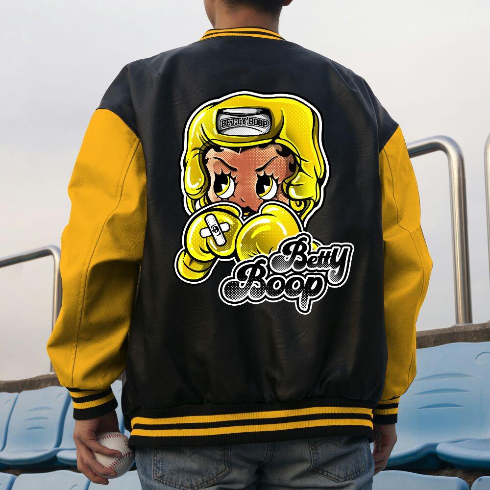 Discover Custom Thunder Unisex Varsity Jacket, Betty Boop Booxing, Varsity Jacket