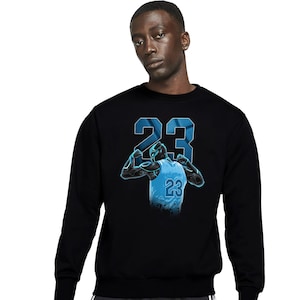 Number 23 Panther Unisex Tees Jordan 9 Powder Blue Sweatshirt to match Sneaker, Outfit birthday graphic Tees image 8