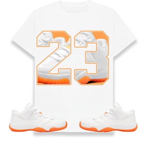 Number 23 CM11 Unisex Shirt Match Jordan 11 Retro Low Bright Citrus