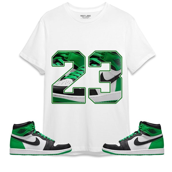 Number 23 CM1 Unisex Shirt Match Jordan 1 Celtic Lucky Green