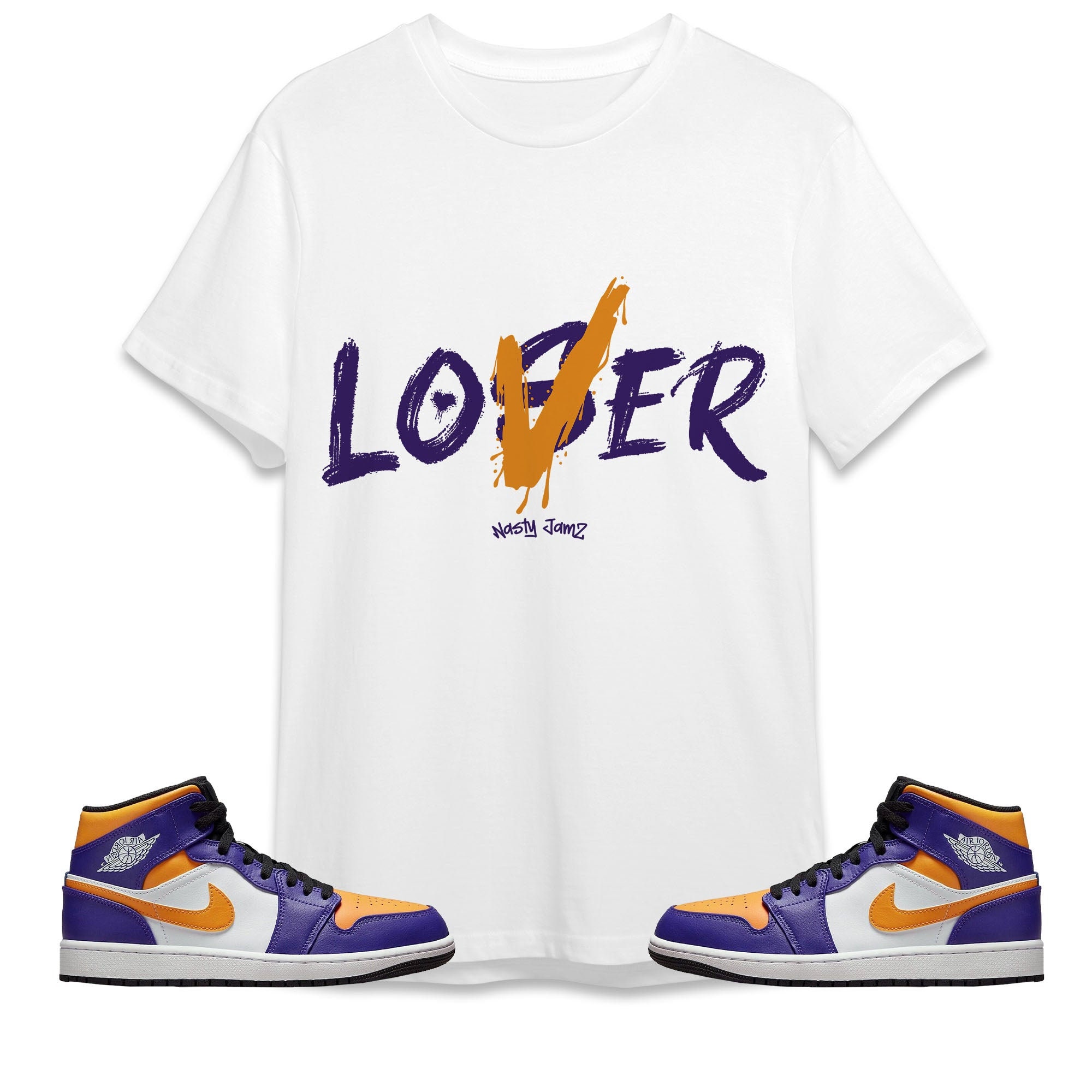Custom Air Force 1 Mid – “L.A Lakers #8 #24” – Cold Society