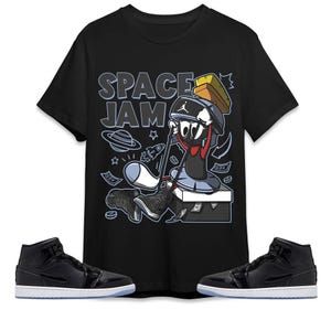 The Martian Marvin Unisex Shirt Match AJ 1 Mid Space Jam