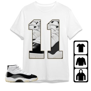 Chemise unisexe Gratitude AJ 11, enfant, bambin, sweat-shirt, sweat à capuche, numéro 11 CM11, chemise assortie à la basket