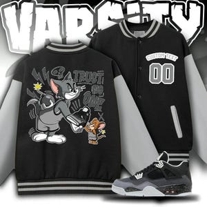 Tom Jerry Jacket - Etsy Tom Jerry Jacket - Etsy