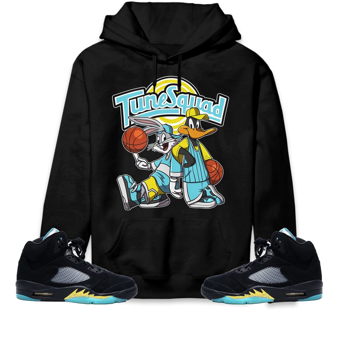Rabbit and Duck Squad Unisex Hoodie Match Jordan 5 Aqua - Etsy