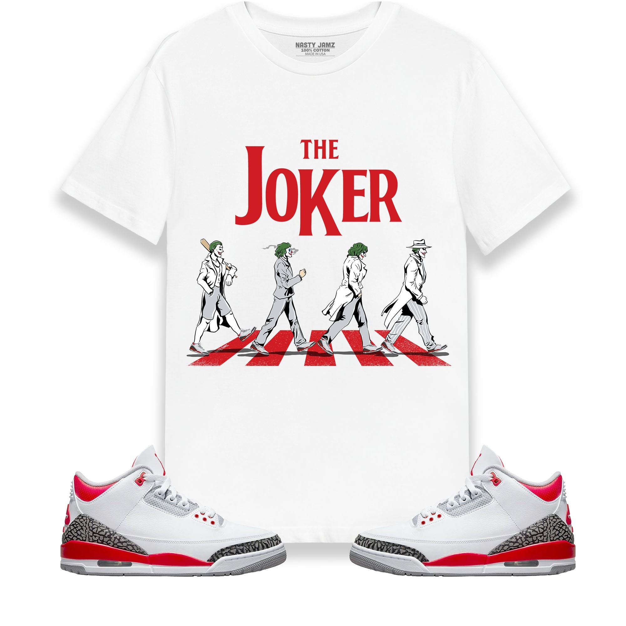 The Joker Unisex Shirt Match Jordan 3 Retro Fire Red 2022 - Etsy