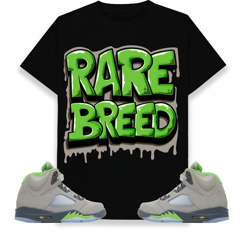 Rare Breed Unisex Shirt Match Jordan 5 Retro Green Bean Etsy