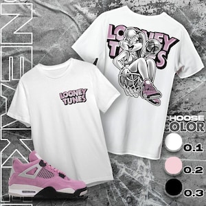 AJ 4 Orchid Unisex T-Shirt, Sweatshirt, Hoodie, LoLa Bunny Sneaker Tees, Shirt In Light Pink To Match Sneaker