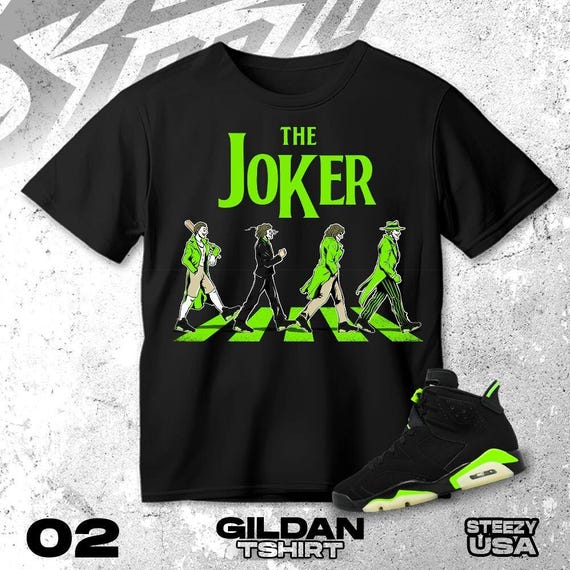 The Joker Unisex Shirt Match AJ 6 Retro Electric Green - Etsy