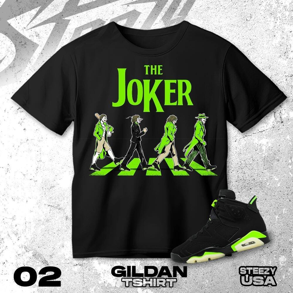 The Joker Unisex Shirt Match AJ 6 Retro Electric Green - Etsy