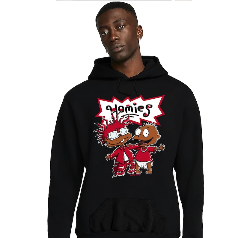 Homies Rugrats Unisex Hoodie Match Jordan 11 Cherry Etsy