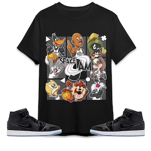 Space Jam MJ Unisex Shirt Match AJ 1 Mid Space Jam