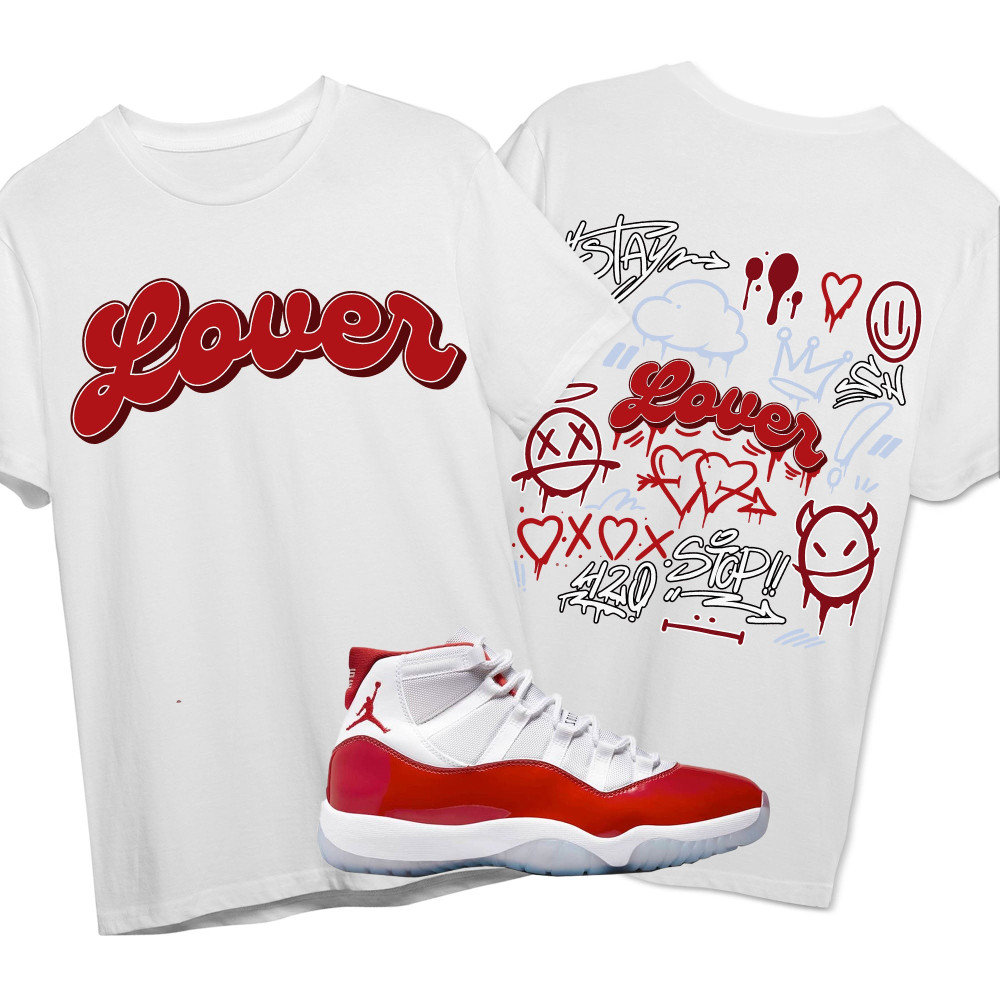 red jordan 11 shirt