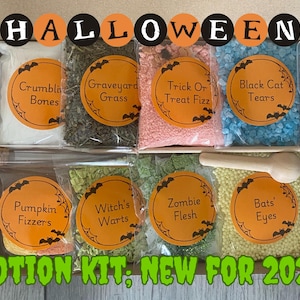 Halloween Themed Potion Kit, Potion Making Kit, Potion Kit Kids, Sensory Play, Natural Play, Potion Making, Outdoor Play, Halloween Party