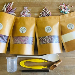 Unicorn Themed Sensory Bin Fillers, Mud Kitchen Kit, Unicorn Rice Pasta Chickpeas, Sensory Play, Natural Play, Outdoor, STEM, Early Years