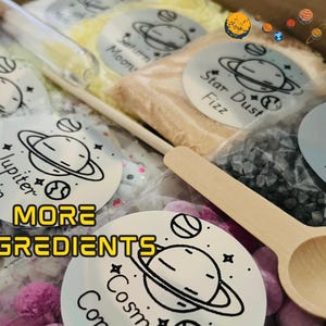 Kit de pociones con temática espacial, kit para preparar pociones, kit de pociones para niños, juego sensorial, juego natural, preparación de pociones, juego al aire libre, STEM, primera infancia imagen 2