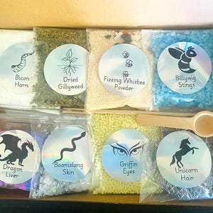 Personalised Wizard Potion Kit for Kids, Magical Potions Set, Fantasy Sensory Play, Pretend Play Kit, Potion Ingredients, STEM 4-8