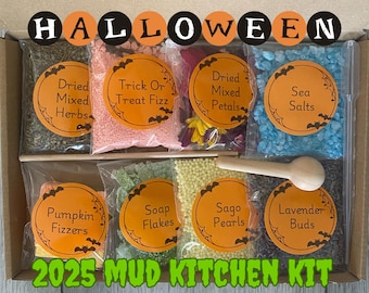 Zestaw do robienia mikstur w błocie kuchennym na Halloween, sensoryczna zabawa STEM