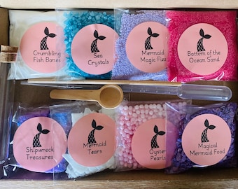 Mermaid Themed Potion Kit, Potion Making Kit, Potion Kit Kids, Sensory Play, Natural Play, Potion Making, Outdoor Play, STEM, Early Years