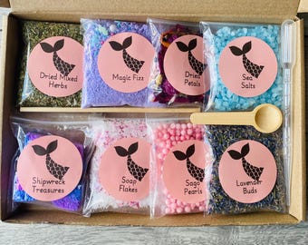 Mermaid Potion Mud Kitchen Kit, Sensory Bin, Natural Play