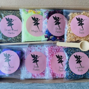 Fairy Themed Mud Kitchen Kit, Magical Fairy Potion Kit, Sensory Play, Natural Potion Play, Outdoor Play, Early Years Play, Themed Sensory