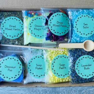 Dinosaur Mud Kitchen Potion Kit, Sensory Natural Play