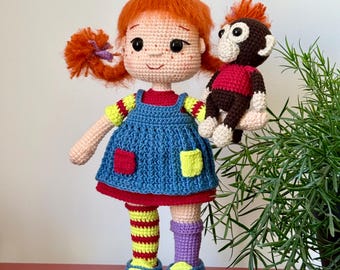 ヴィンテージ 長くつ下のピッピ ぬいぐるみ - Micki Toys アストリッド