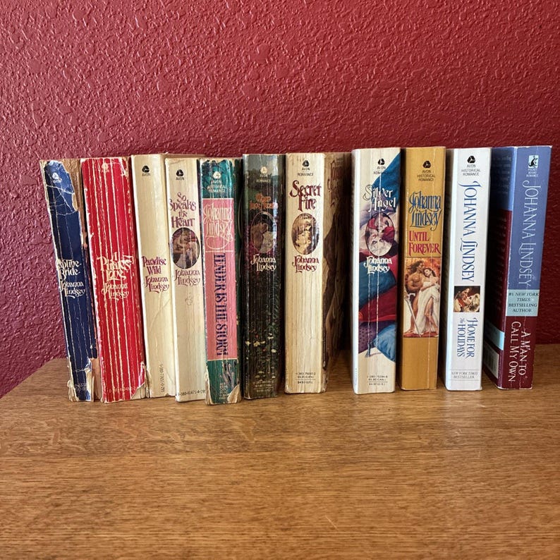 Johanna Lindsey Romance Novels Lot Of 11 image 1