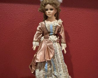Victorian Collection Woman Petite porcelain doll 21"