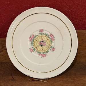 Bakerit 22k Gold 11 zoll Platte Rosa Rosen