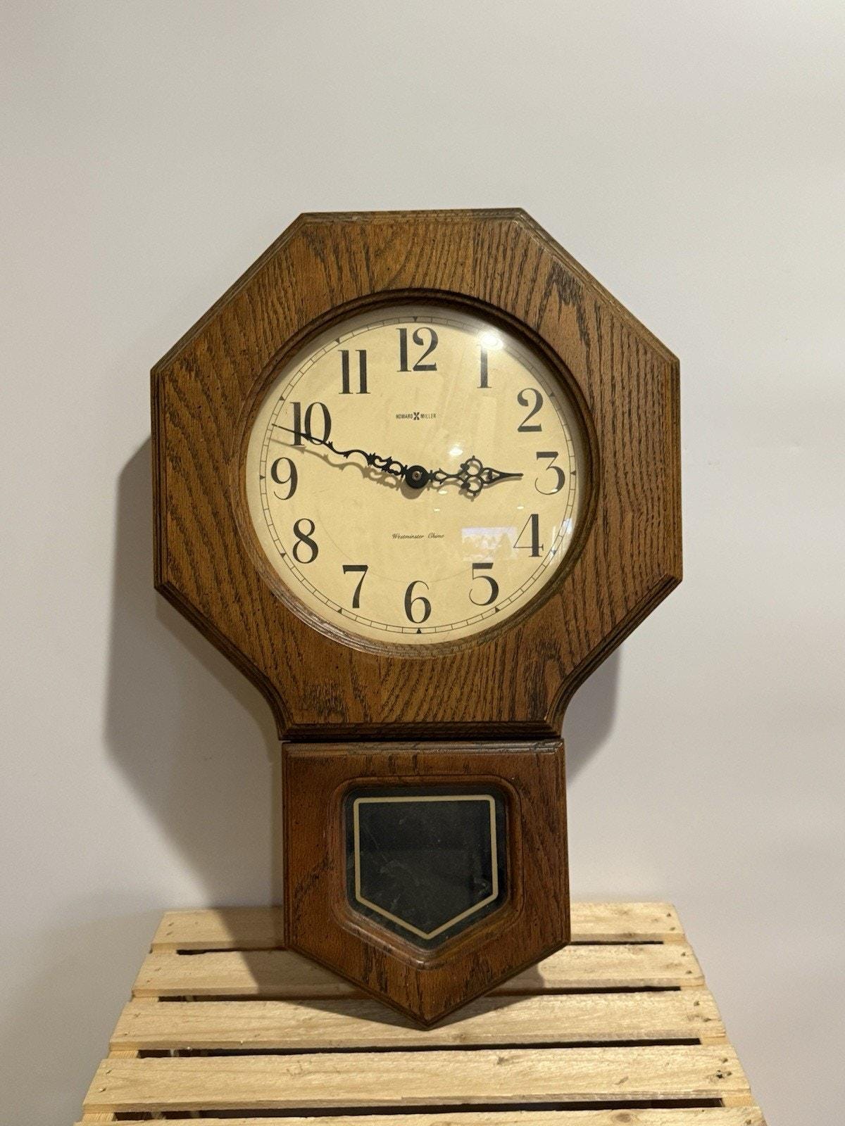 Howard Miller Wall Clock Octagon Wood 612-709 Westminster Chime